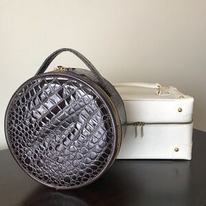 Nordstrom Vintage Zipper Case Bundle, Top Handle and Makeup Case